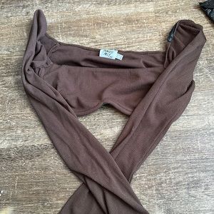 Brown Princess Polly Crop top